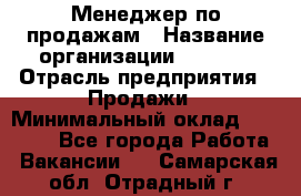 Менеджер по продажам › Название организации ­ Snaim › Отрасль предприятия ­ Продажи › Минимальный оклад ­ 30 000 - Все города Работа » Вакансии   . Самарская обл.,Отрадный г.